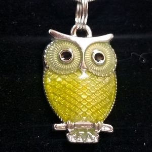 Yellow owl necklaces!